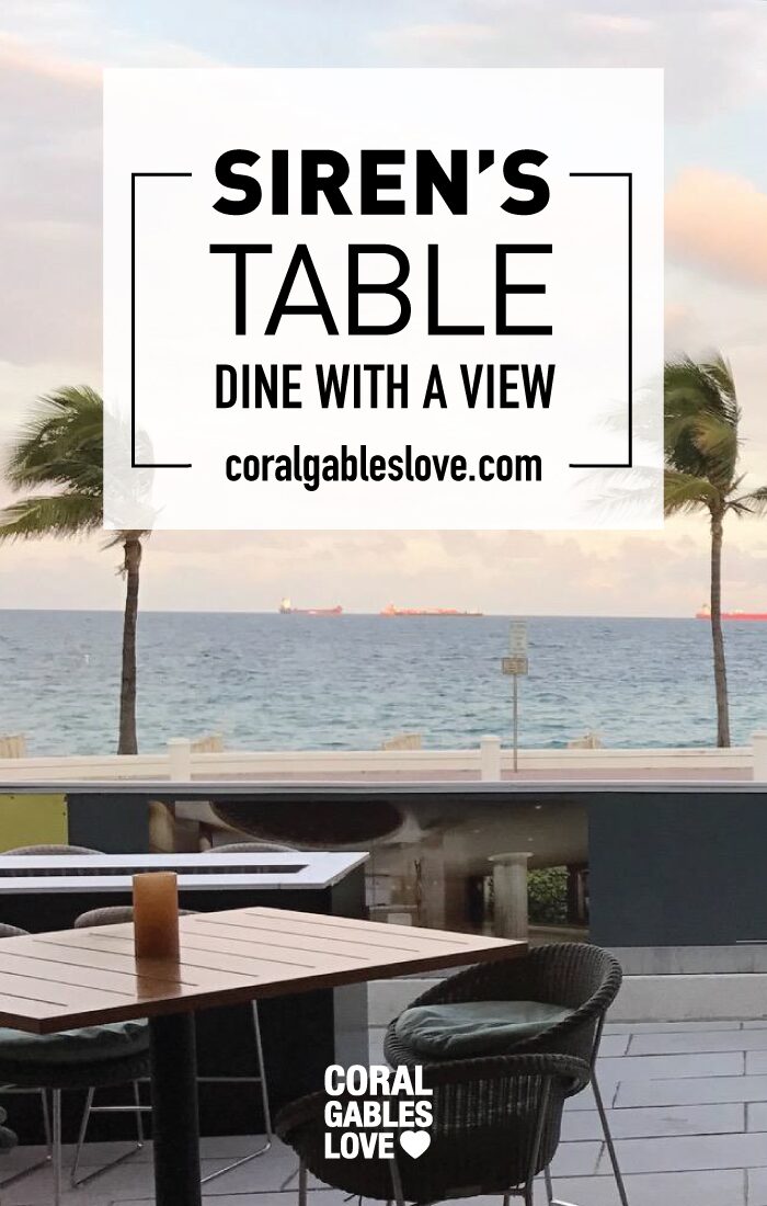 Sirens Table Ft. Lauderdale Restaurant with a view